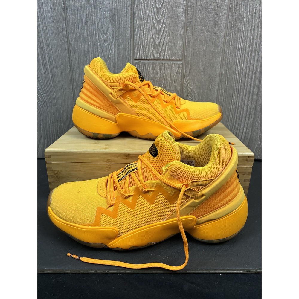 Adidas D.O.N. Crayola Shoes Mens Size 5 Orange Basketball Sneakers FW8753